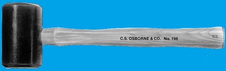 C.S. Osborne Rawhide Mallet - Solid Head - Size 1